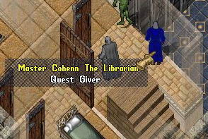 Ultima Online.  Bedlam: Master Cohenn the Librarian