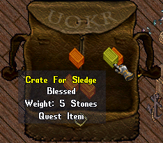 Ultima Online: Crate for Sledge the Versatile